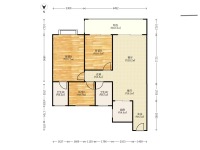 3室2廳1陽臺(tái) 碧桂園北城映象雨水苑戶型圖