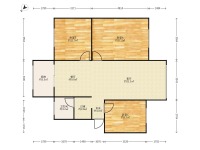 3室2廳1陽臺 月牙塘小區(qū)戶型圖