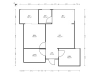 2室2廳1陽(yáng)臺(tái) 春之城戶型圖