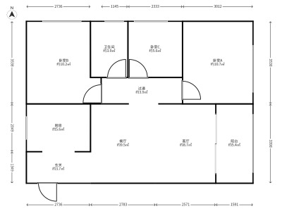 3室2廳 葡萄街區(qū)天宇花園