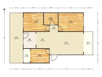 3室2廳1陽臺 江東鳴翠園東區(qū)戶型圖