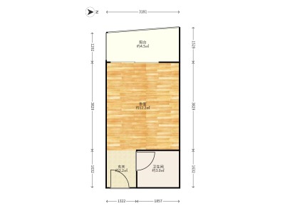 1室1廳1陽臺(tái) 華龍人家