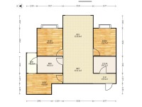 3室2廳1陽(yáng)臺(tái) 美璟欣城戶型圖