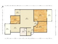 3室2廳1陽臺 金實小區(qū)戶型圖