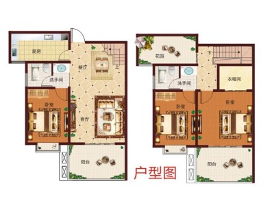 4室2廳3陽(yáng)臺(tái) 創(chuàng)意馨園