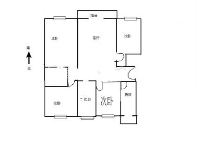 4室2廳2陽(yáng)臺(tái) 金地家園