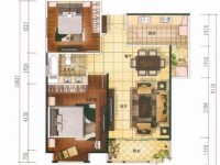 2室2廳1陽(yáng)臺(tái) 南亞風(fēng)情第壹城星河苑戶(hù)型圖