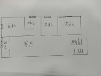 3室2廳2陽臺 國?，F代城薔薇苑戶型圖