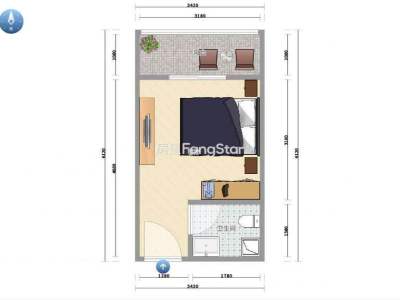 1室1廳1陽(yáng)臺(tái) 華龍人家