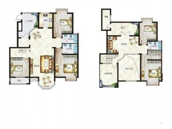 5室2廳3陽臺(tái) 森林湖戶型圖