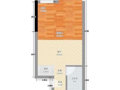 2室2廳1陽臺 同德昆明廣場B區(qū)
