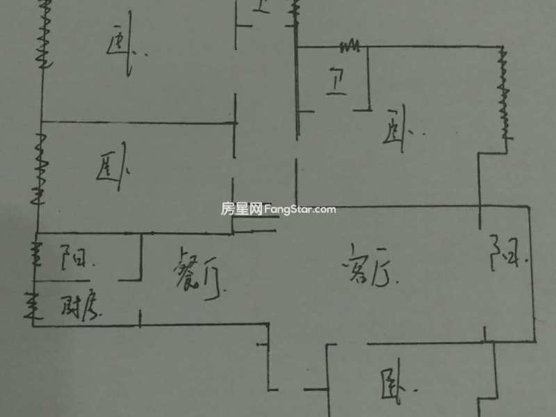 3室2廳2陽(yáng)臺(tái) 世紀(jì)城望春苑戶型圖