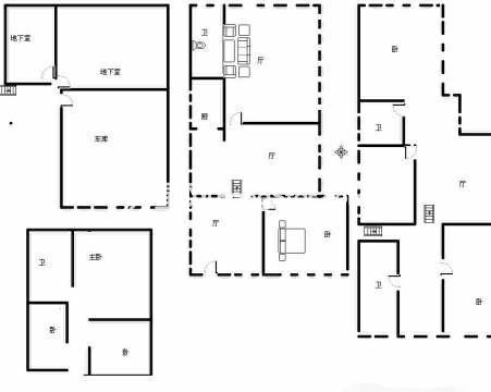 5室3廳4陽(yáng)臺(tái) 滇池高爾夫別墅別墅戶型圖