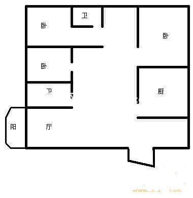 3室2廳2陽臺 世紀(jì)城望春苑