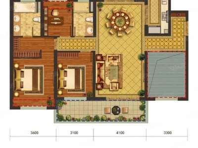 4室2廳2陽臺 中海龍泉公館