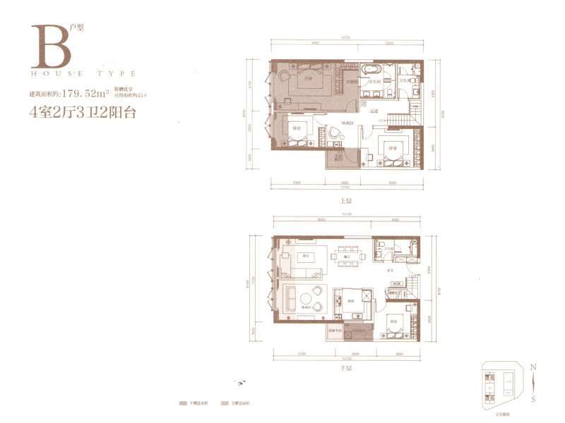 4室2廳2陽臺 俊發(fā)逸天峰戶型圖