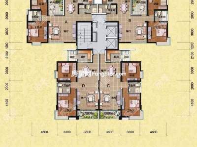 3室2廳1陽(yáng)臺(tái) 第三城丹槿園