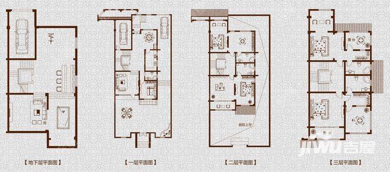 4室2廳3陽臺 嶺東紫郡別墅戶型圖