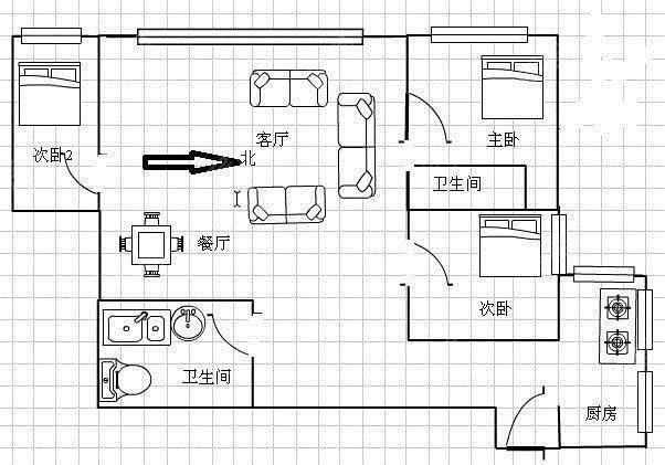 3室2厅 和谐世纪（和谐家园）户型图