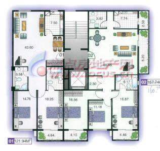 1室1廳1陽(yáng)臺(tái) 萬(wàn)達(dá)廣場(chǎng)