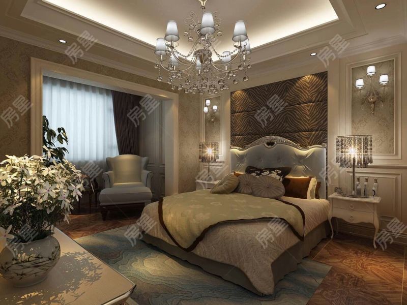 6室2廳3陽臺(tái) 紅星國際檀宮臥室