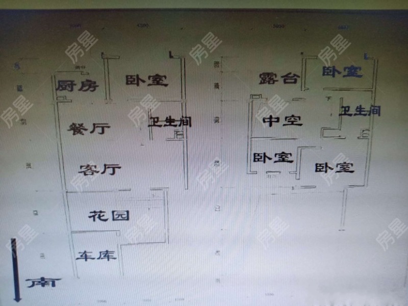 6室2廳2陽臺 楓林盛景西區(qū)別墅戶型圖