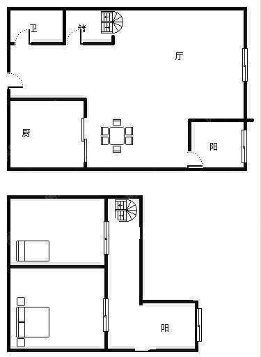 2室2廳1陽臺 86街公寓U2