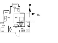 3室2廳1陽臺 盛高大城二期戶型圖