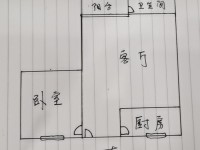 1室1廳 華山南路66號戶型圖