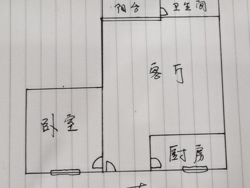 1室1廳 華山南路66號戶型圖