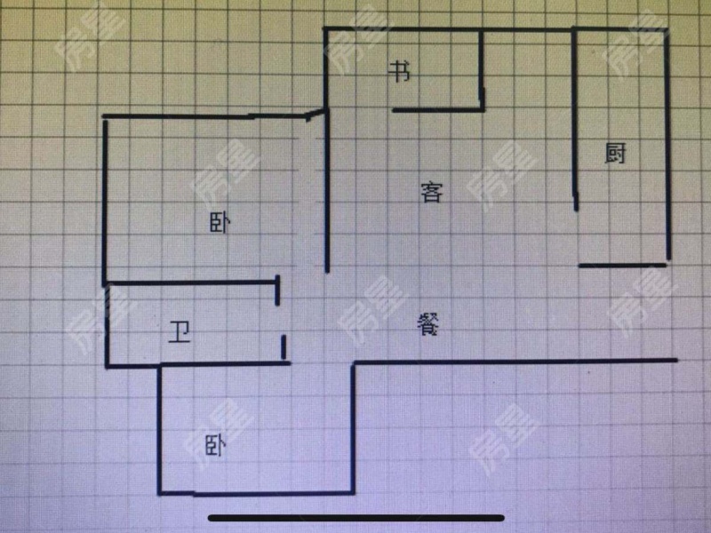 3室2廳2陽(yáng)臺(tái) 新希望希望匯戶型圖