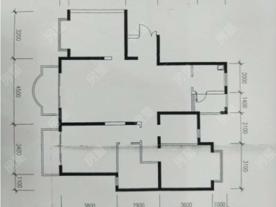 3室2廳2陽臺 世紀(jì)城嵐春苑