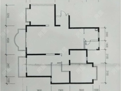 3室2廳2陽(yáng)臺(tái) 世紀(jì)城嵐春苑戶型圖