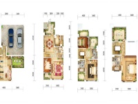 5室2廳3陽(yáng)臺(tái) 都鐸城邦3號(hào)院別墅戶(hù)型圖