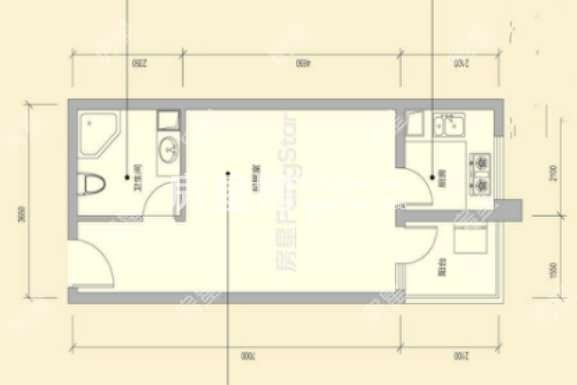 1室1厅1阳台 世纪金源国际公寓户型图