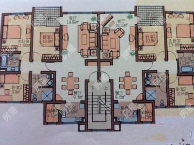 8室4廳2陽臺 世博生態(tài)城藝術(shù)之家別墅戶型圖