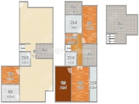 9室2廳2陽臺 滇池融苑別墅戶型圖