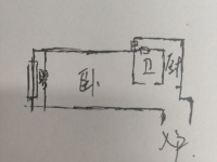 1室1陽(yáng)臺(tái) 銀杏金川客廳