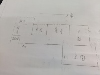 3室2廳1陽臺 人民巷9號戶型圖