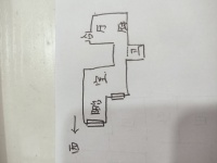 1室1廳1陽臺(tái) 拓東路96號(hào)公寓戶型圖