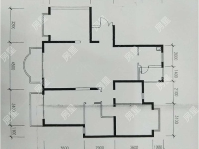 3室2廳2陽臺 世紀城嵐春苑戶型圖