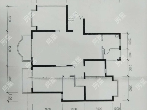 3室2廳2陽臺 世紀城嵐春苑戶型圖