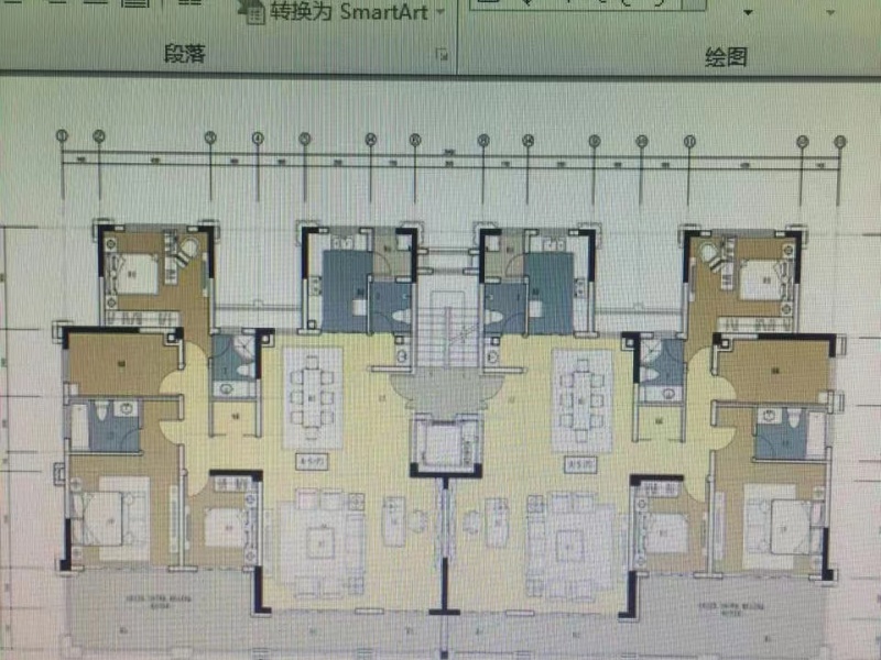 5室2廳3陽臺(tái) 海東俊園一期別墅戶型圖