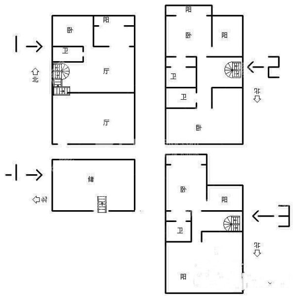5室3廳2陽(yáng)臺(tái) 滇池向陽(yáng)園別墅戶(hù)型圖