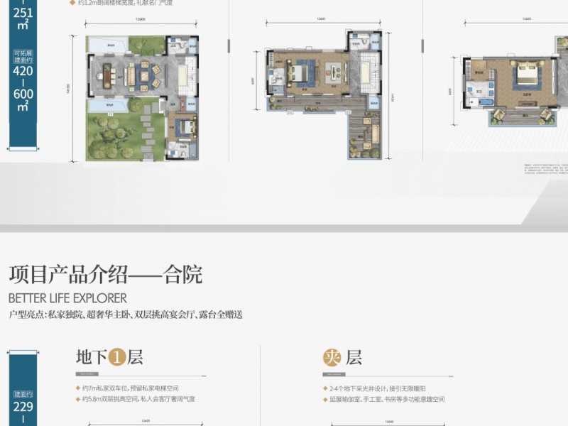 5室2廳2陽(yáng)臺(tái) 滇池ONE一期別墅戶型圖