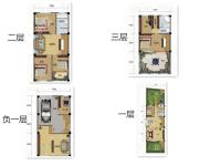 5室3廳3陽(yáng)臺(tái) 果林湖畔別墅戶型圖