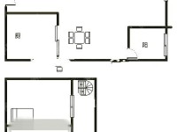 1室1廳1陽臺(tái) 86街公寓U2戶型圖
