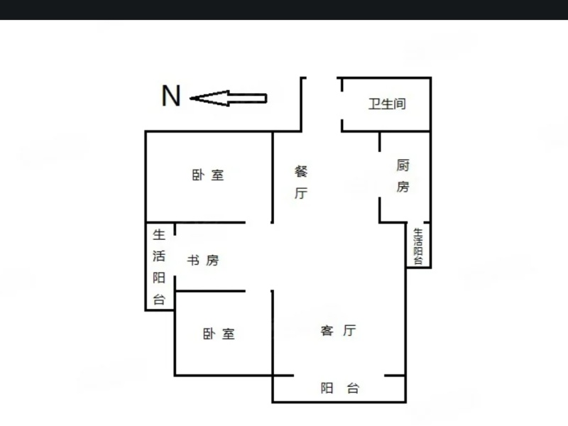 2室2厅2阳台 经典双城二、三期小区平面图