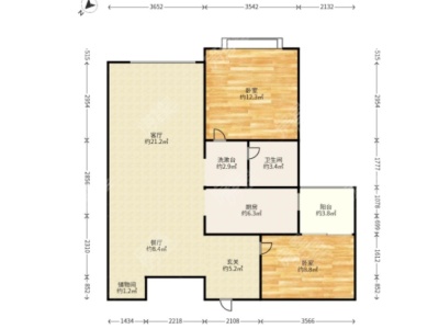2室2廳 實(shí)力壹方城
