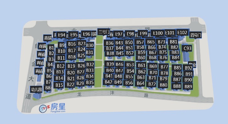 5室2廳3陽(yáng)臺(tái) 金江小區(qū)涵苑別墅其他